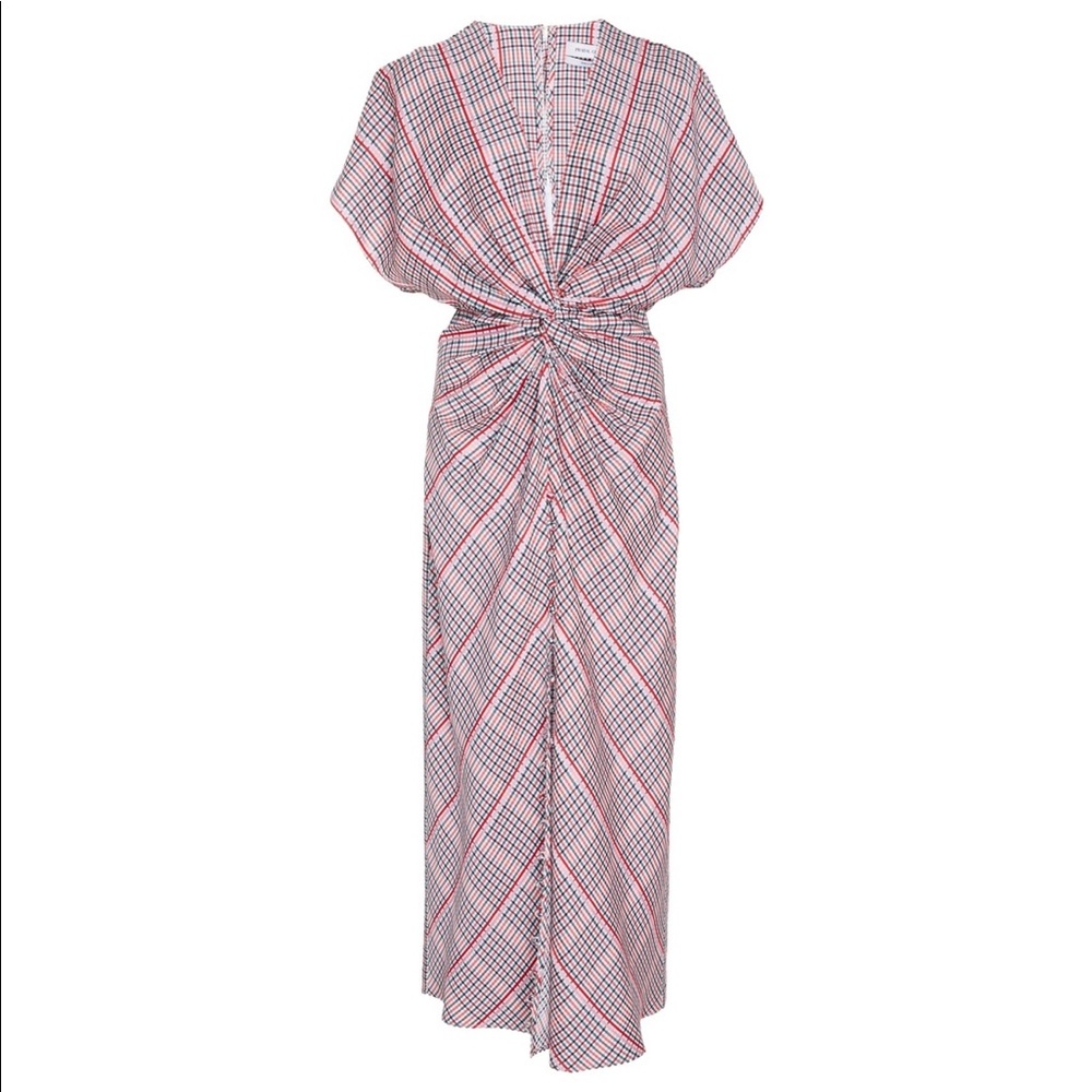 Prabal Gurung Jackie Twist Front Plaid Dress